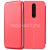 Чехол-книжка кожаный для Nokia 3.1 Plus (красный) Fashion Case