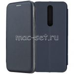 Чехол-книжка кожаный для Nokia 3.1 Plus (синий) Fashion Case