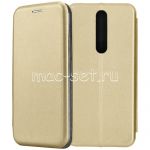Чехол-книжка кожаный для Nokia 3.1 Plus (золотистый) Fashion Case
