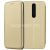 Чехол-книжка кожаный для Nokia 3.1 Plus (золотистый) Fashion Case