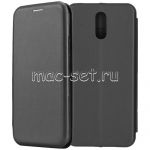 Чехол-книжка кожаный для Nokia 3.2 (черный) Fashion Case