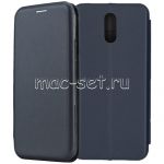 Чехол-книжка кожаный для Nokia 3.2 (синий) Fashion Case