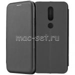 Чехол-книжка кожаный для Nokia 4.2 (черный) Fashion Case