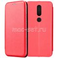 Чехол-книжка кожаный для Nokia 4.2 (красный) Fashion Case