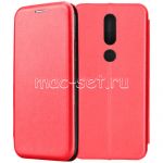 Чехол-книжка кожаный для Nokia 4.2 (красный) Fashion Case