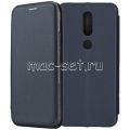 Чехол-книжка кожаный для Nokia 4.2 (синий) Fashion Case