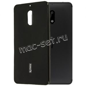 Чехол-накладка силиконовый для Nokia 6 (черный) Cherry