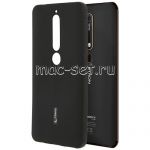 Чехол-накладка силиконовый для Nokia 6.1 (черный) Cherry