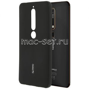 Чехол-накладка силиконовый для Nokia 6.1 (черный) Cherry