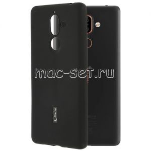 Чехол-накладка силиконовый для Nokia 7 Plus (черный) Cherry