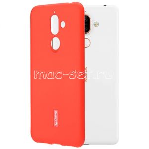 Чехол-накладка силиконовый для Nokia 7 Plus (красный) Cherry