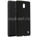 Чехол-накладка силиконовый для Nokia 1 Plus (черный 1.2мм)