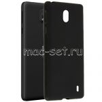 Чехол-накладка силиконовый для Nokia 1 Plus (черный 1.2мм)
