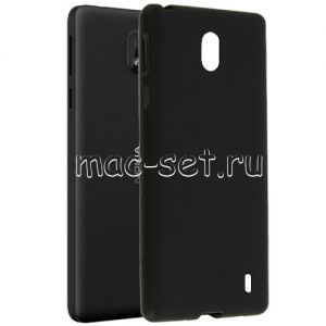 Чехол-накладка силиконовый для Nokia 1 Plus (черный 1.2мм)