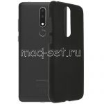 Чехол-накладка силиконовый для Nokia 3.1 Plus (черный 1.2мм)