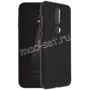 Чехол-накладка силиконовый для Nokia 4.2 (черный 1.2мм)