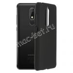 Чехол-накладка силиконовый для Nokia 5.1 (черный 1.2мм)