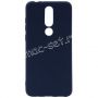 Чехол-накладка силиконовый для Nokia 5.1 Plus (синий 1.0мм) матовый