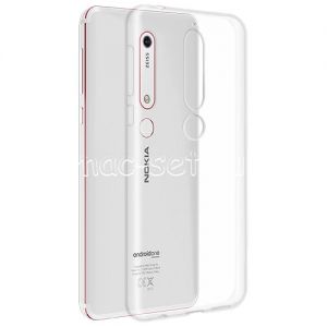 Чехол-накладка силиконовый для Nokia 6.1 (прозрачный 1.0мм)