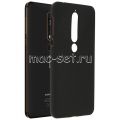 Чехол-накладка силиконовый для Nokia 6.1 (черный 1.2мм)