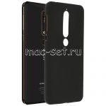 Чехол-накладка силиконовый для Nokia 6.1 (черный 1.2мм)