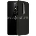 Чехол-накладка силиконовый для Nokia 6.1 Plus (черный 1.2мм)