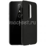Чехол-накладка силиконовый для Nokia 6.1 Plus (черный 1.2мм)