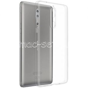 Чехол-накладка силиконовый для Nokia 8 (прозрачный 1.0мм)