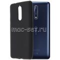Чехол-накладка силиконовый для Nokia 8 (черный 1.2мм)