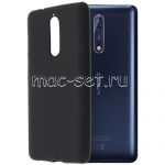 Чехол-накладка силиконовый для Nokia 8 (черный 1.2мм)