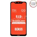 Защитное стекло для Nokia 8.1 [клеится на весь экран] 21D (черное)