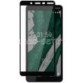 Защитное стекло для Nokia 1 Plus [на весь экран] (черное)
