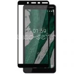 Защитное стекло для Nokia 1 Plus [на весь экран] (черное)
