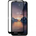 Защитное стекло для Nokia 1.3 [на весь экран] (черное)