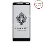 Защитное стекло для Nokia 5.1 [клеится на весь экран] Premium (черное)