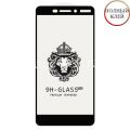 Защитное стекло для Nokia 6.1 [клеится на весь экран] Premium (черное)