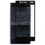 Защитное стекло для Nokia 3 [на весь экран] (черное)