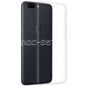 Чехол-накладка силиконовый для OnePlus 5 (прозрачный 1.0мм)