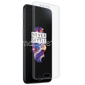 Защитное стекло 3D для OnePlus 5 [изогнутое на весь экран] (прозрачное)