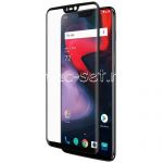 Защитное стекло 3D для OnePlus 6 [изогнутое на весь экран] (черное)