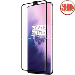 Защитное стекло 3D для OnePlus 7 Pro [изогнутое на весь экран] (черное)