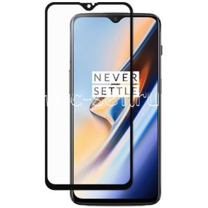 Защитное стекло для OnePlus 6T [на весь экран] (черное)