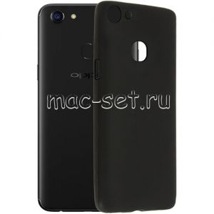 Чехол-накладка силиконовый для Oppo F5 (черный 1.2мм)