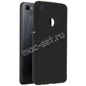 Чехол-накладка силиконовый для Oppo F7 (черный 1.2мм)
