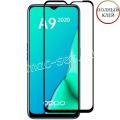 Защитное стекло для Oppo A9 (2020) [клеится на весь экран] Red Line (черное)