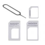 Переходник-адаптер для nano и micro SIM карт Noosy (белый)