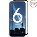 Защитное стекло для Realme 6 [клеится на весь экран] Red Line (черное)
