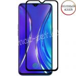 Защитное стекло для Realme XT [клеится на весь экран] Red Line (черное)