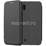 Чехол-книжка кожаный для Samsung Galaxy A10 A105 (черный) Fashion Case