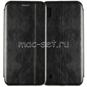 Чехол-книжка кожаный для Samsung Galaxy A10 A105 (черный) Retro Case